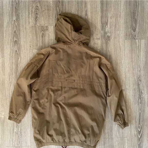 Zara Full Zip Lightweight Olive Green Utility Jacket - Picture 3 of 8